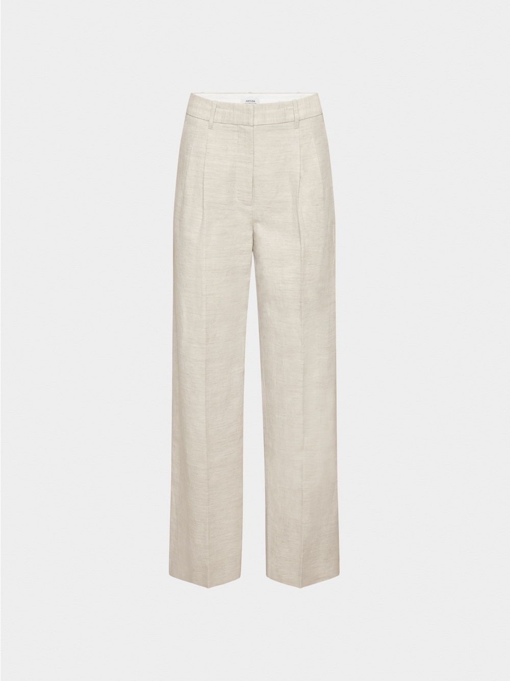 Aritzia Effortless Wide-Leg Linen Pants in Natural